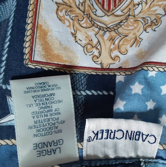 Vintage Sailors blue button up - Picture 5 of 5